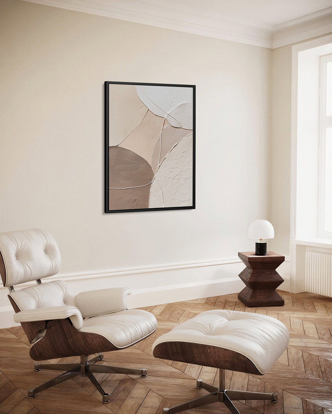 Organische vormen compositie – decoratief kunstwerk voor aan de muur