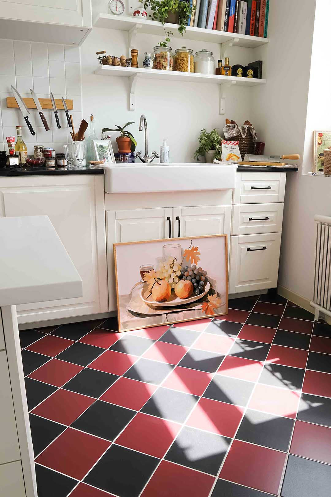 Fruit en bladeren – culinaire wandkunst als landscape poster