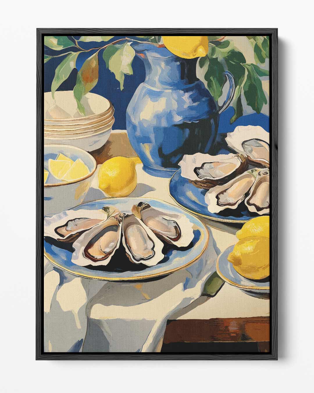 Elegant Oester Stilleven – portret kunstwerk als wanddecoratie