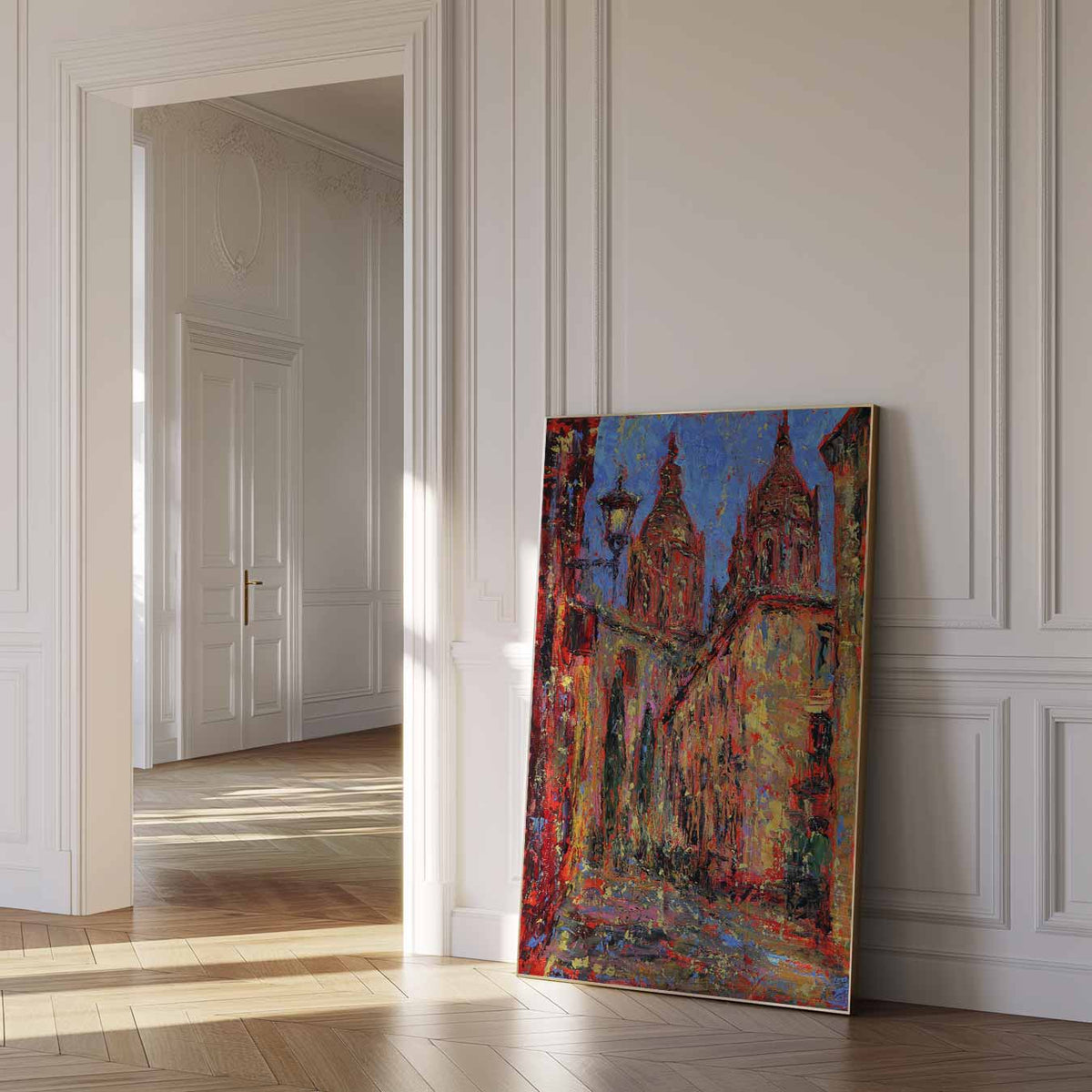 Straatbeeld Kathedraal – urban poster in staand formaat