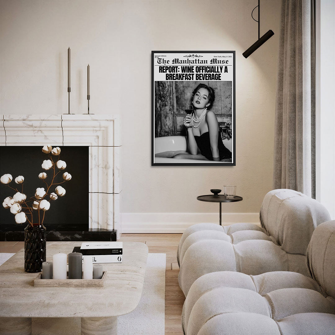 Chique ontbijt moment – staand wanddecoratie kunstwerk