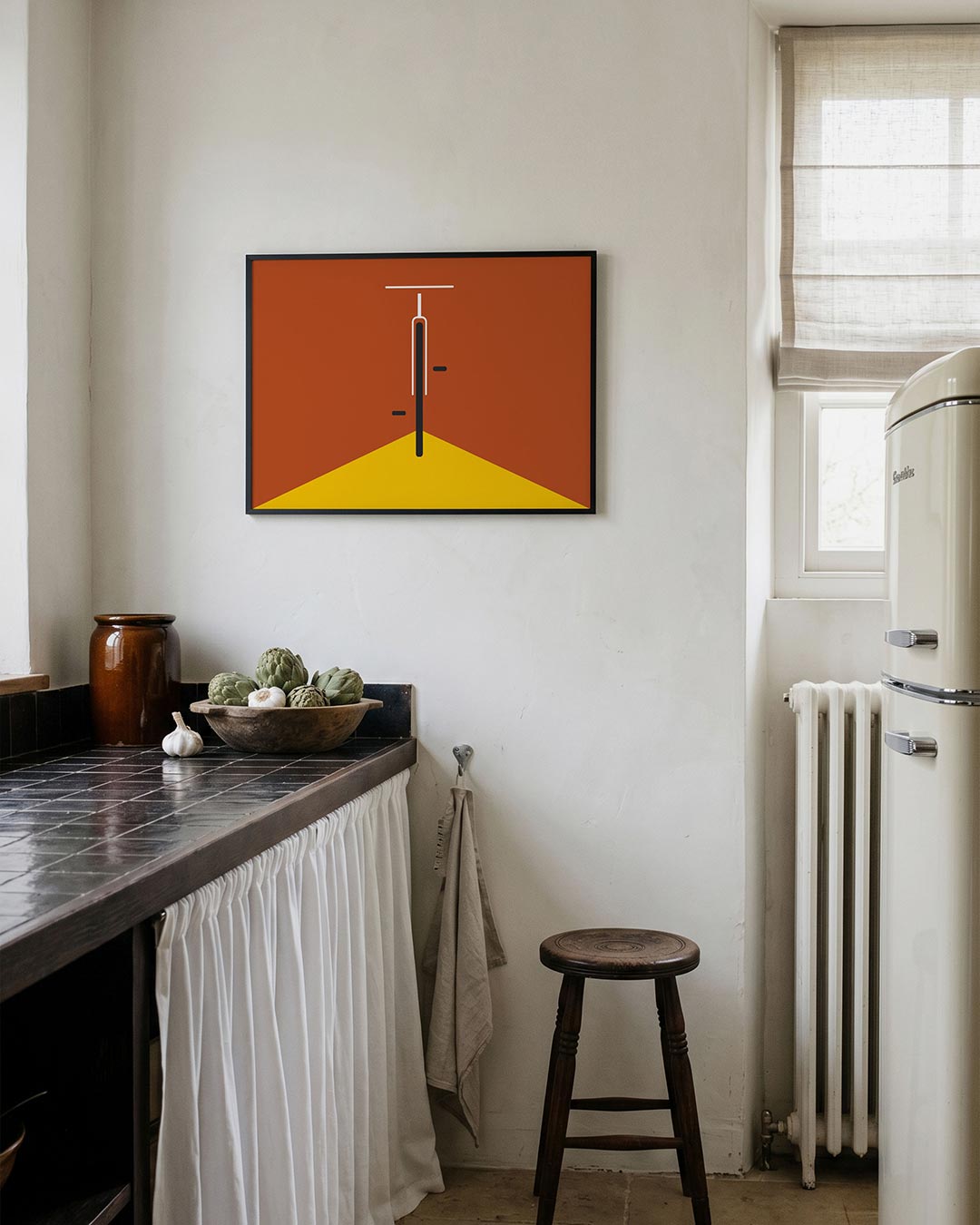Vorm en balans – geometrische poster in Bauhaus-stijl van WallArtistic