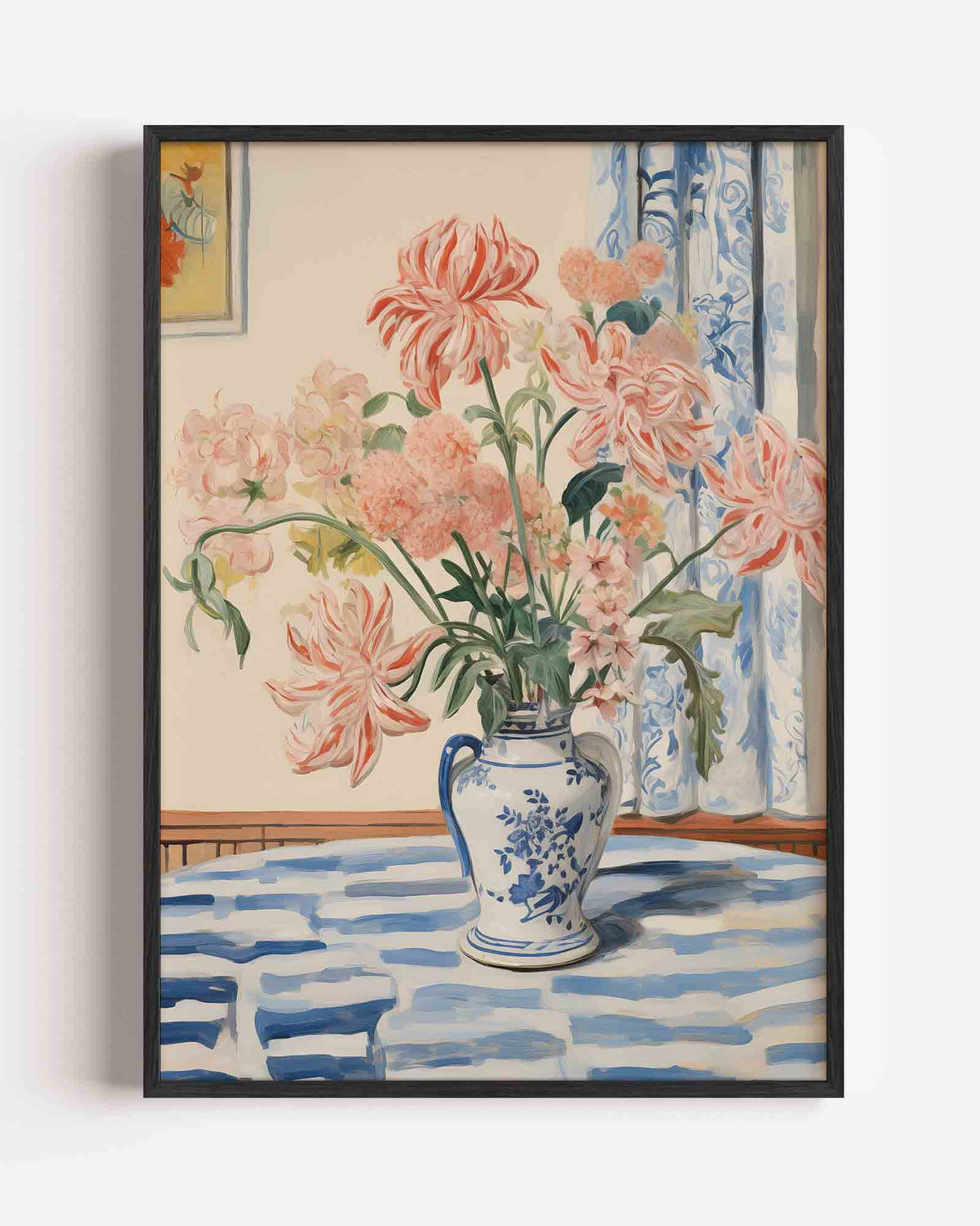 Bloemen in vaas – bloemen portret poster als wanddecoratie