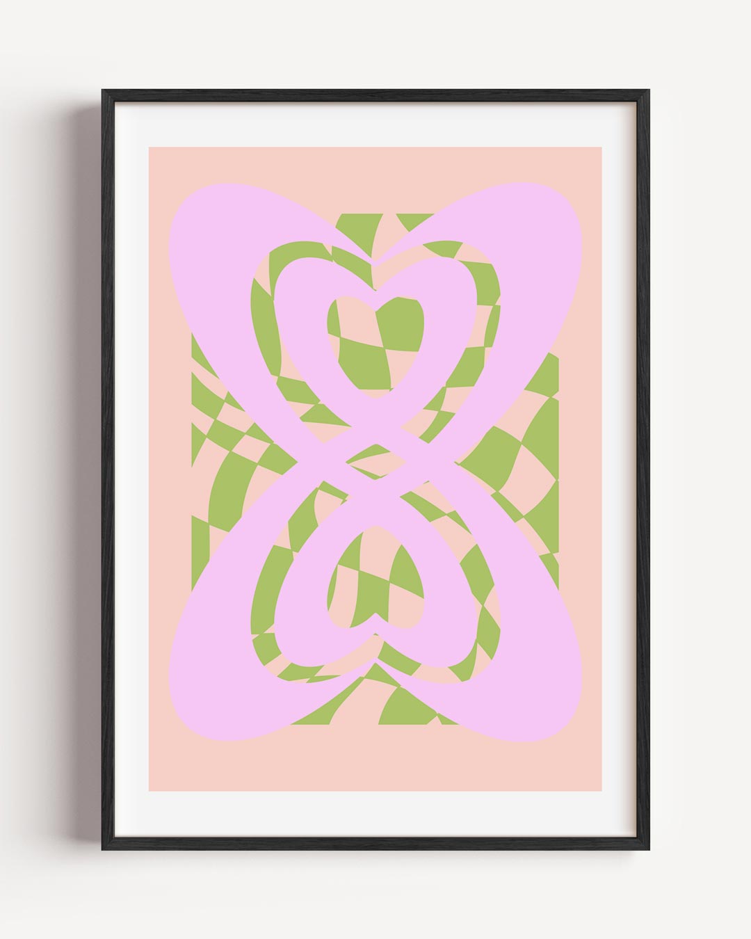 Zachte Zomerharten – moderne portret poster als wanddecoratie