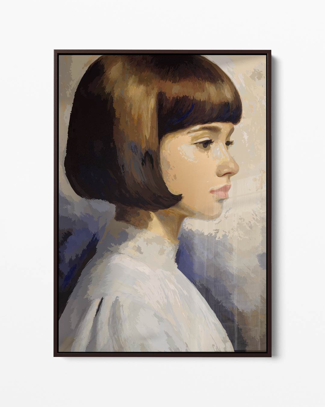 Vintage Portret Schilderij – portret kunstwerk als wanddecoratie