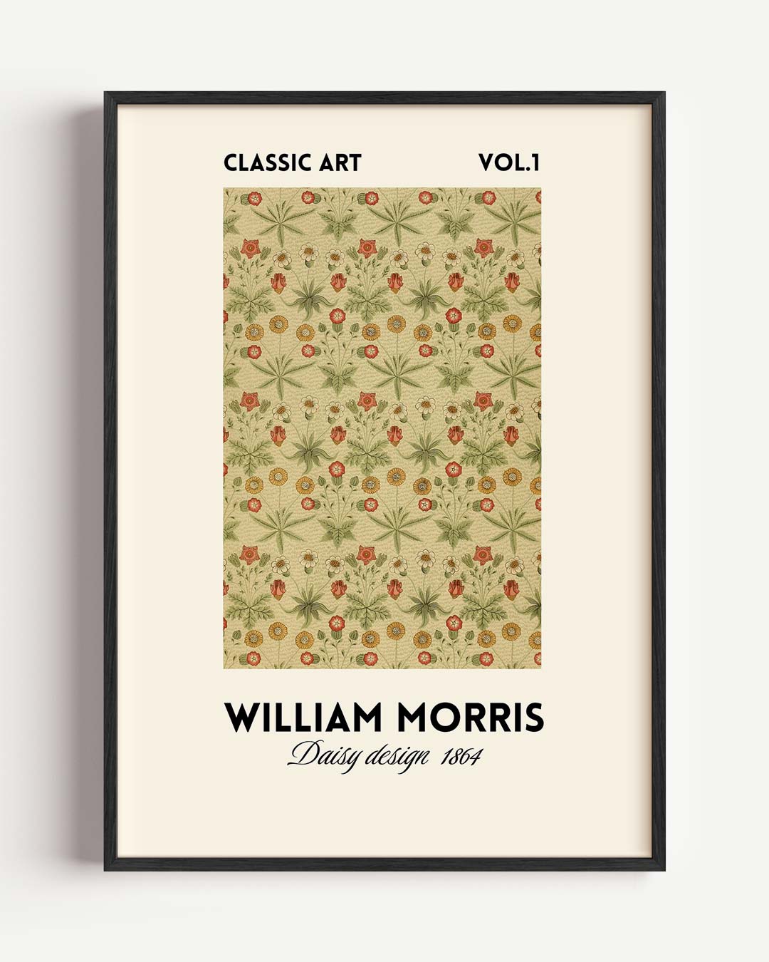 William Morris Daisy Design 1864 – William Morris portret poster als wanddecoratie