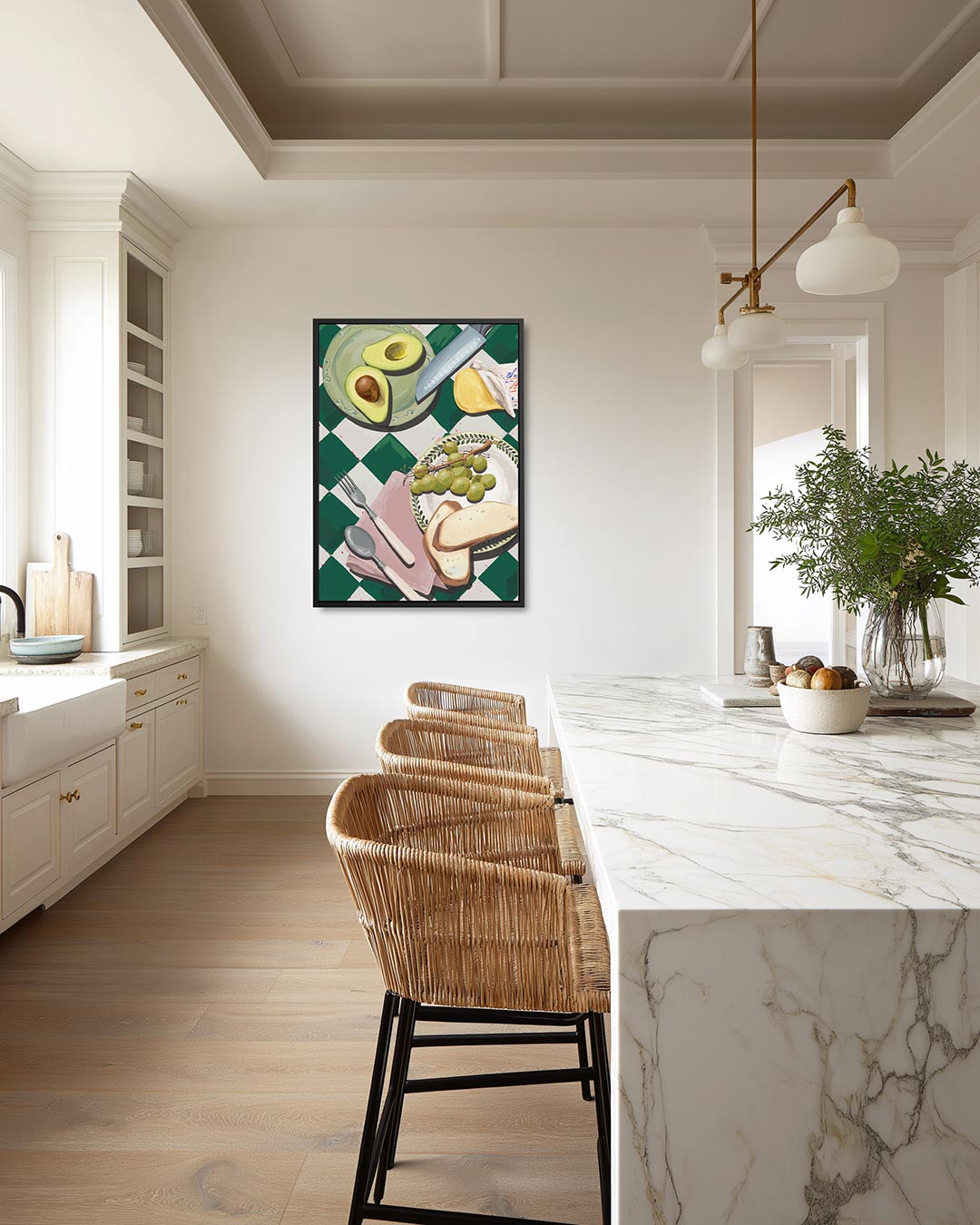 Eettafel compositie – staand wanddecoratie kunstwerk