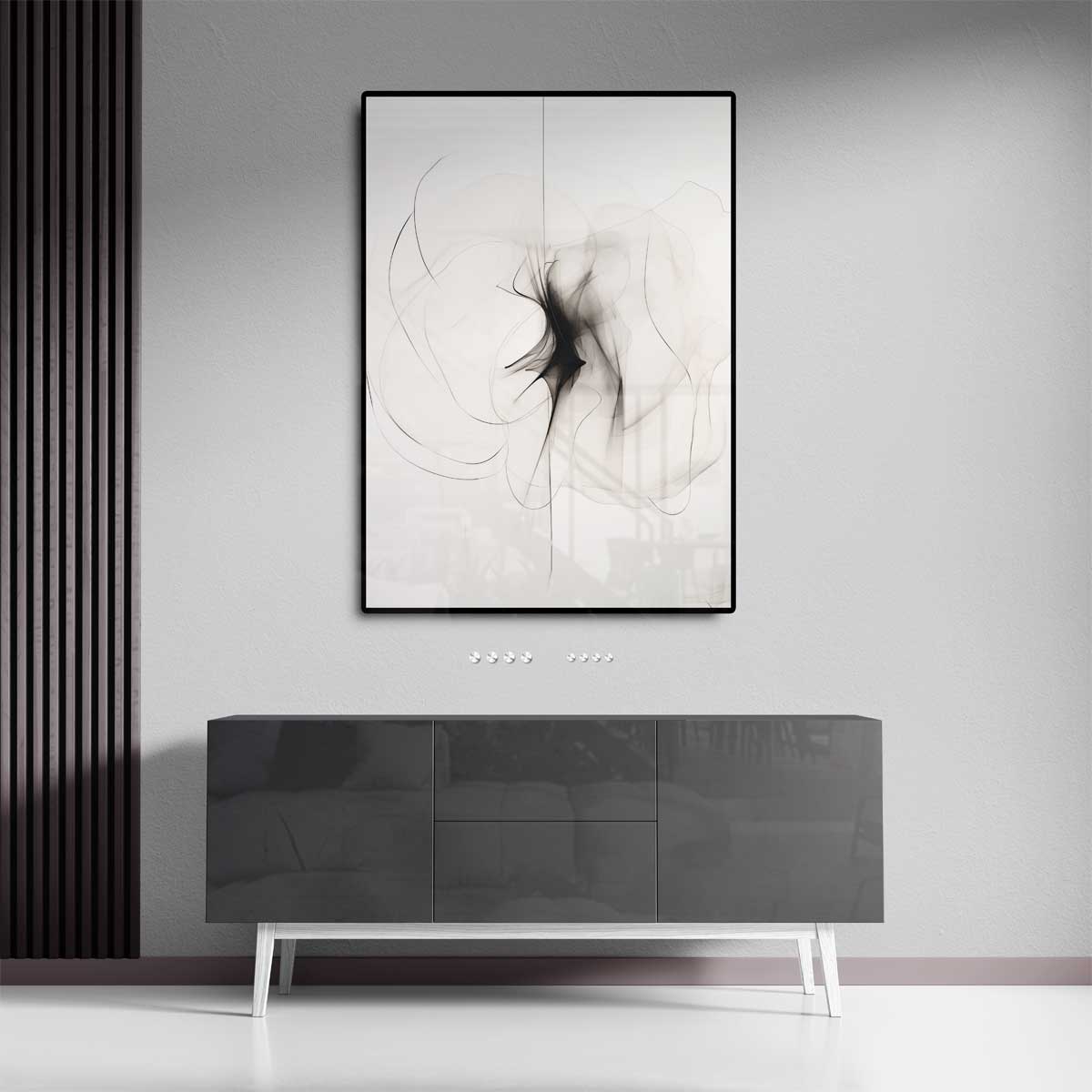 Dans van Zwarte Mist – staand kunstwerk voor modern interieur