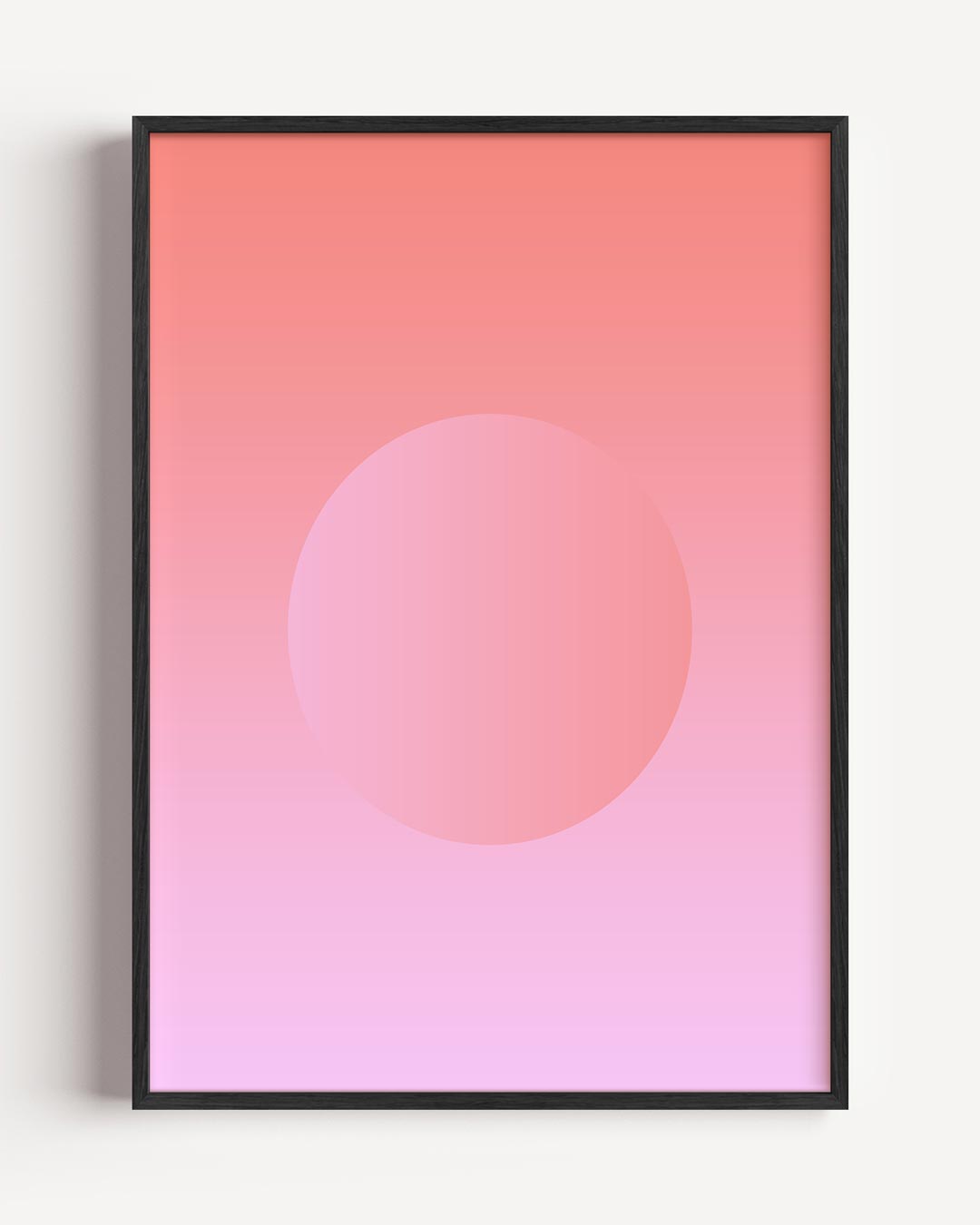Zachte Roze Droomsfeer – kleurrijke abstracte portret poster als wanddecoratie