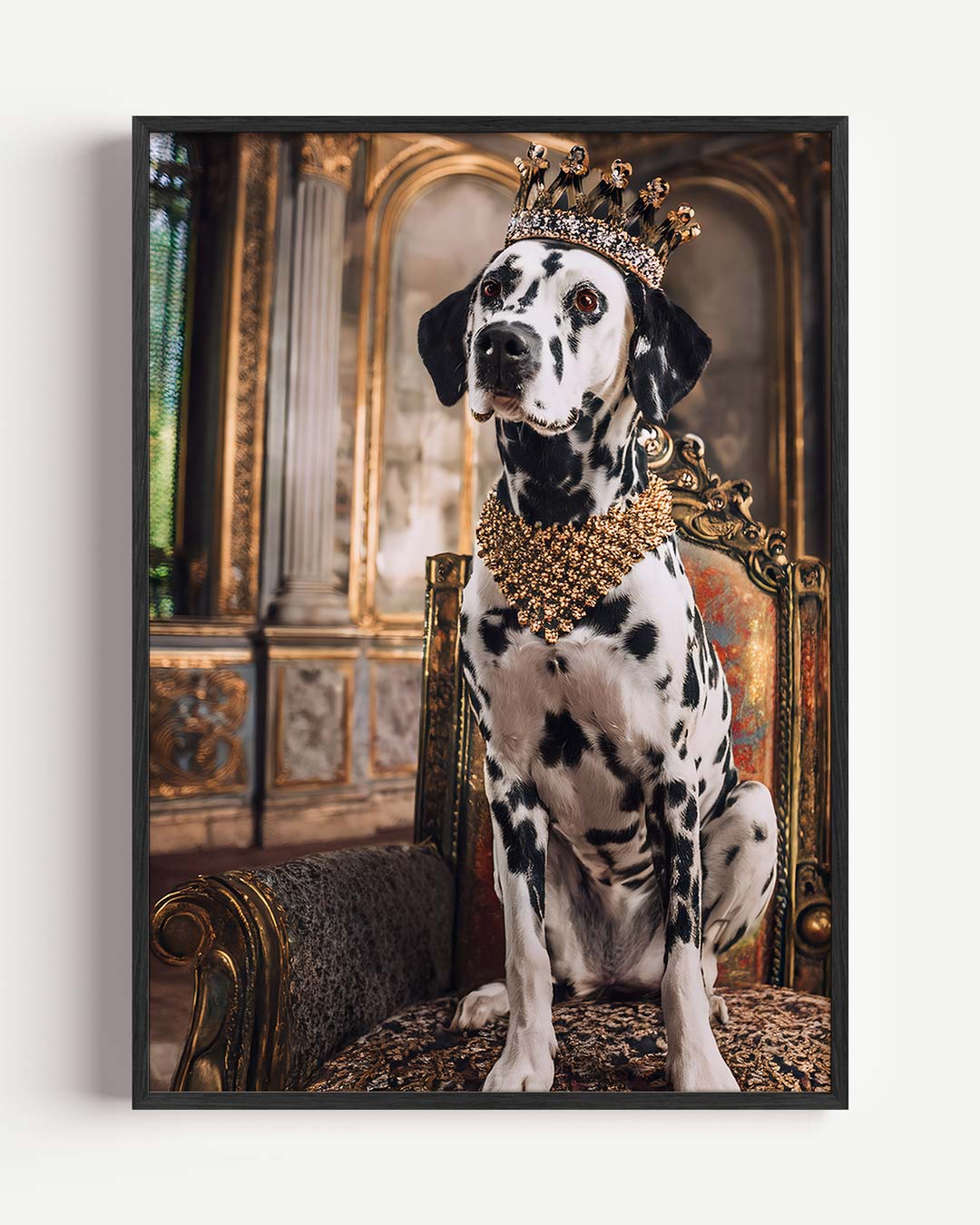 Koninklijke Dalmatier Wandposter – dieren portret poster als wanddecoratie