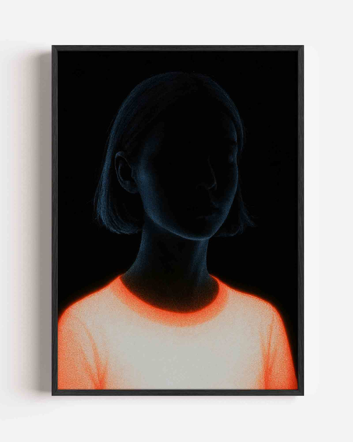 Portret met lichtgevende elementen – Pop Art en Streetart portret poster als wanddecoratie