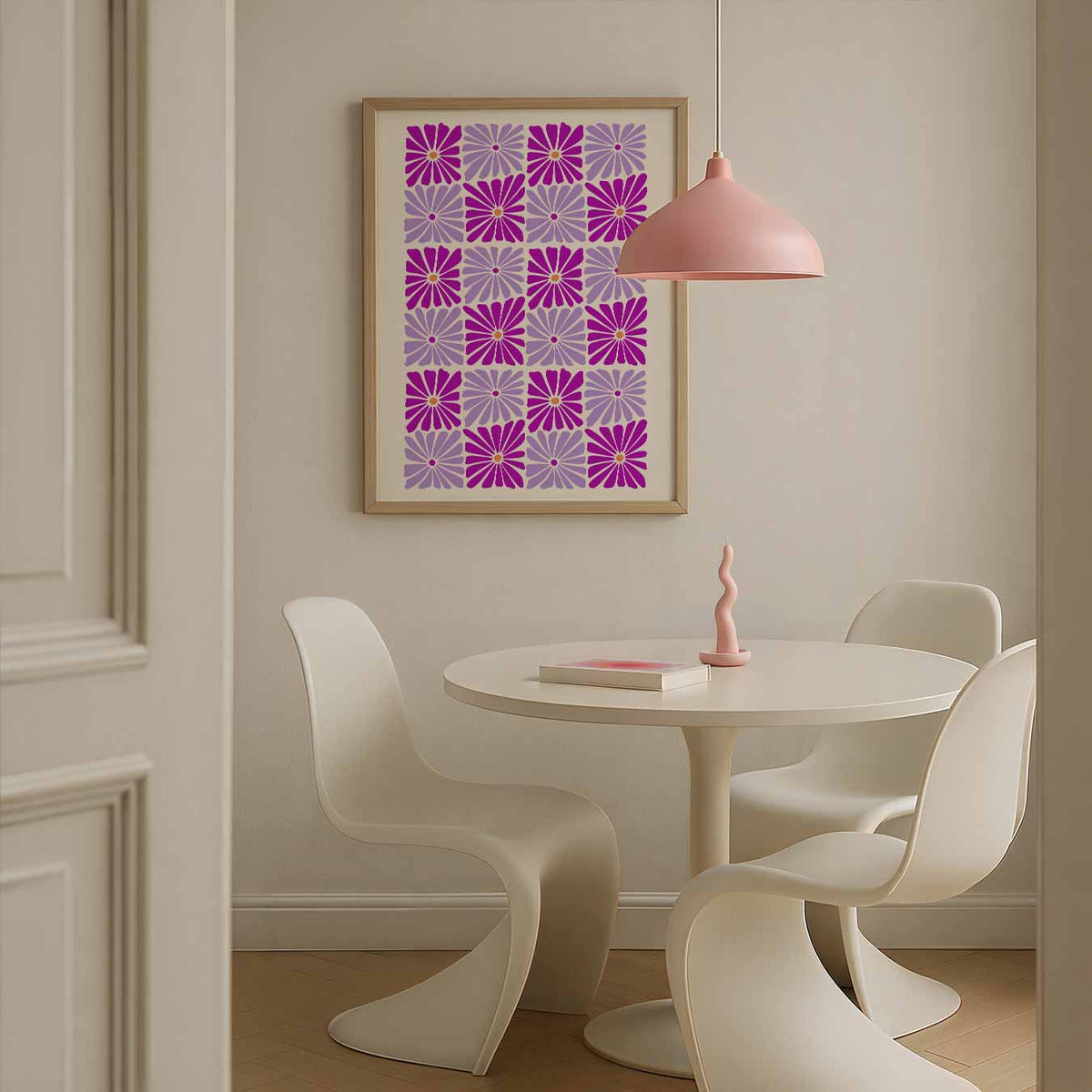 Vrolijke Bloemenpracht – bloemen poster in staand formaat