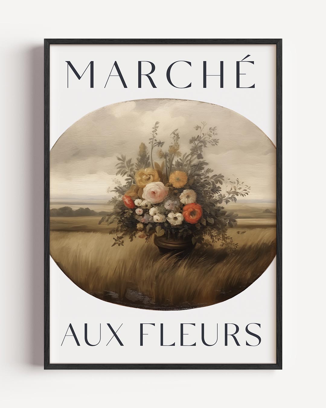 Marché aux Fleurs – vintage portret poster als wanddecoratie