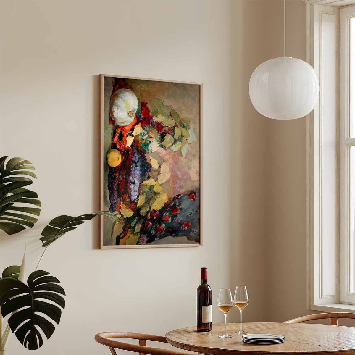 Kleurrijke Fruitexplosie – staande Popart wanddecoratie van WallArtistic