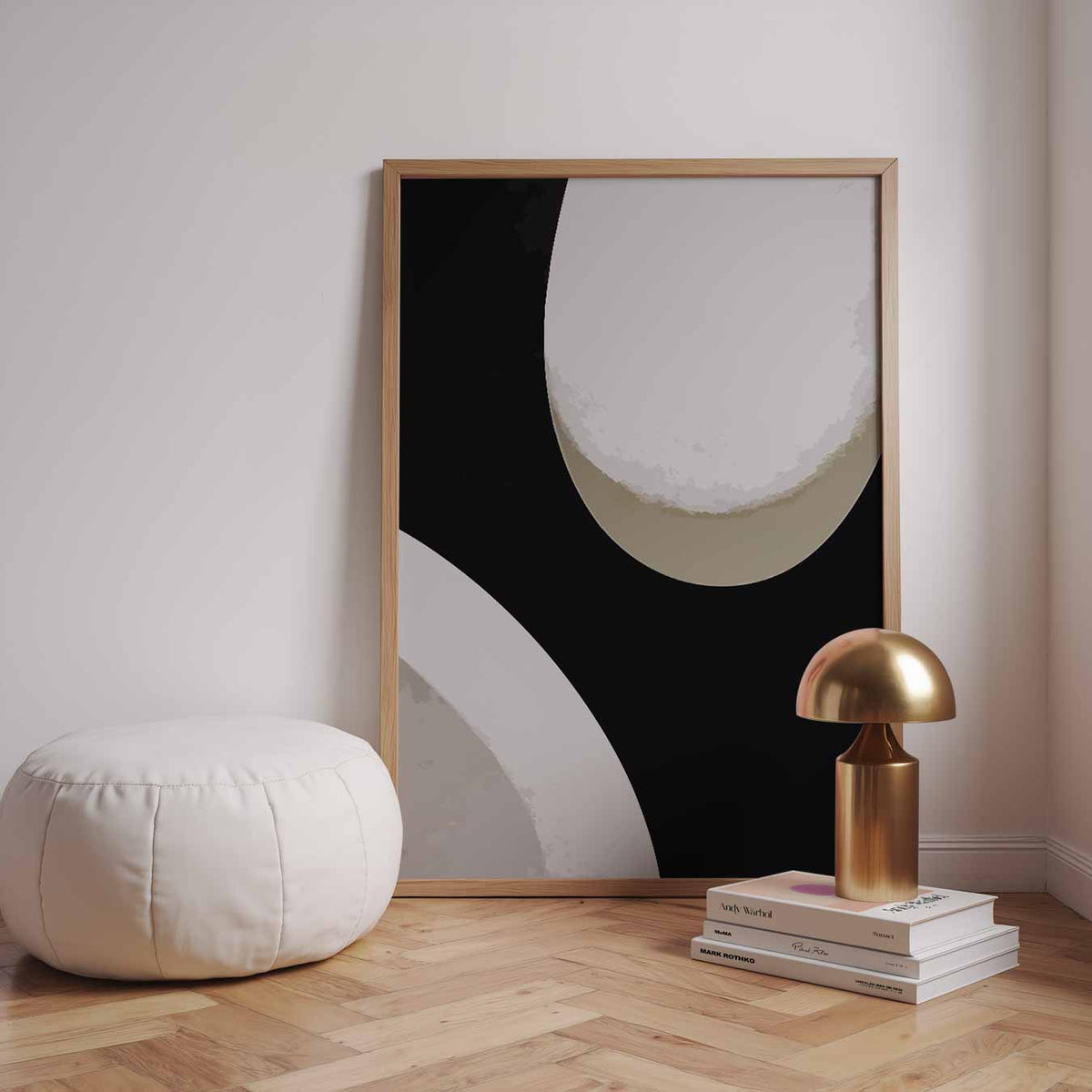 Moderne Minimalistische Kunstposter – staande kleurrijke abstracte wanddecoratie van WallArtistic