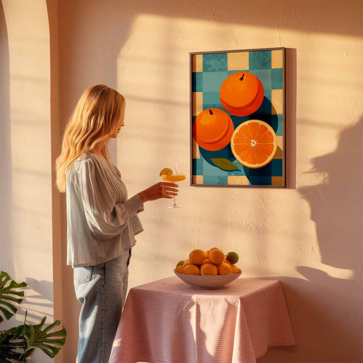 Citrus Verfrissing – keuken poster als sfeervolle staande wanddecoratie