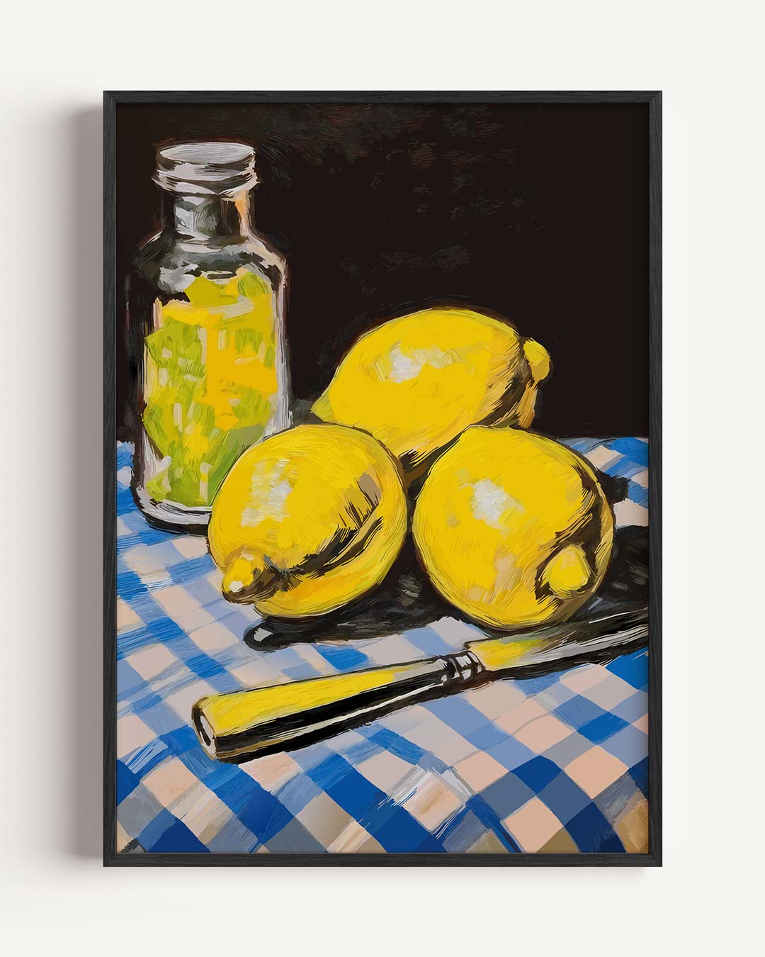 Zonnige Citroen Keukenposter – keuken portret poster als wanddecoratie