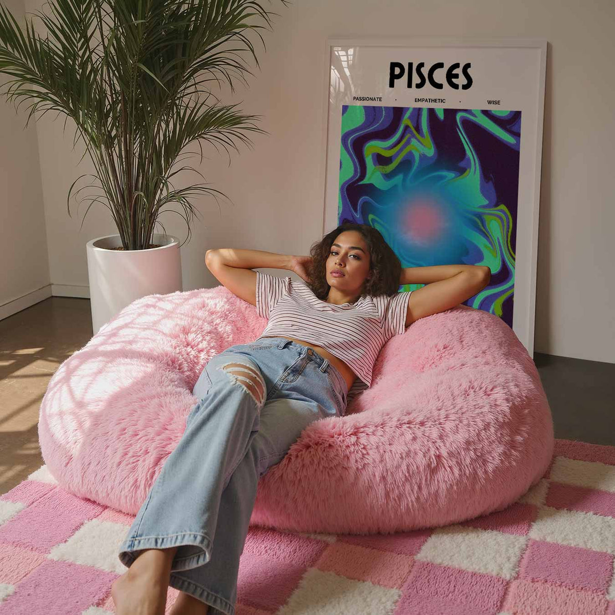 Pisces – staande muurposter met mindful uitstraling
