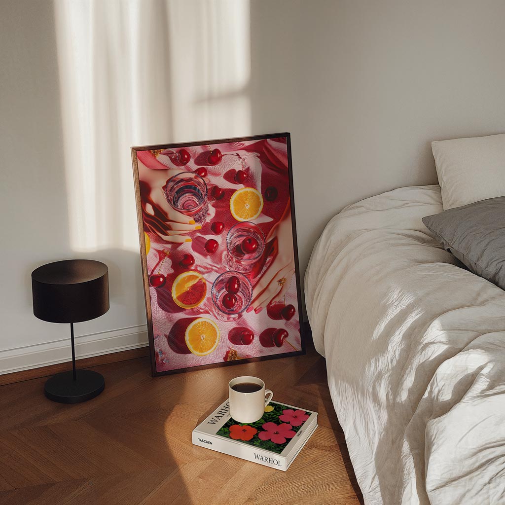 Zomerse Fruit Vibes – staande Popart wanddecoratie van WallArtistic