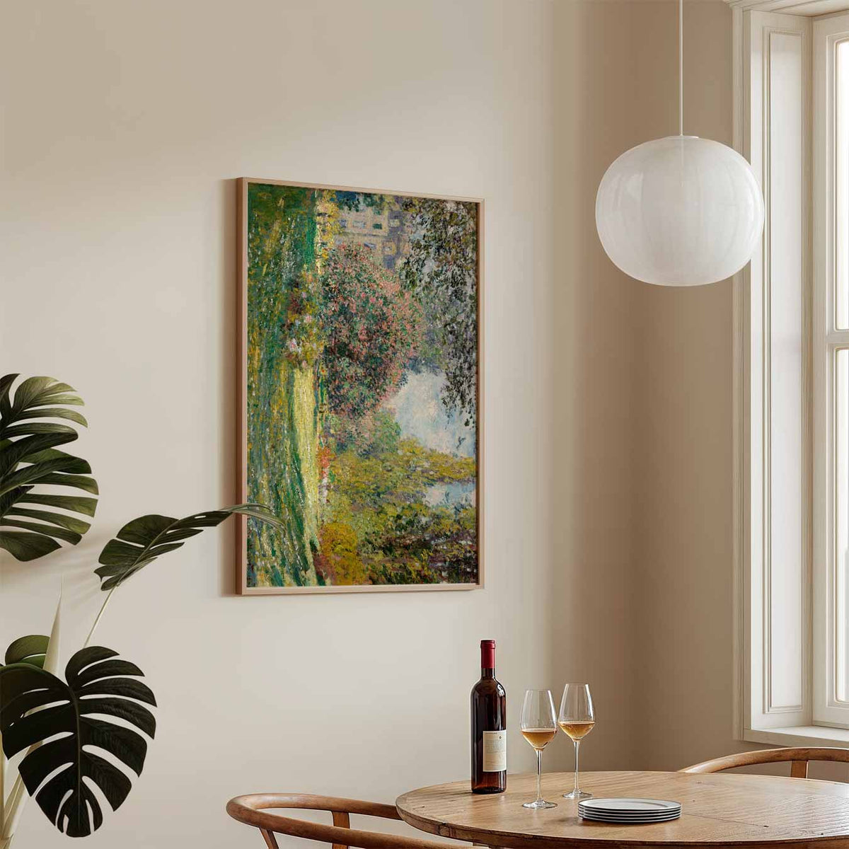 Monet Garden – staande Popart wanddecoratie van WallArtistic