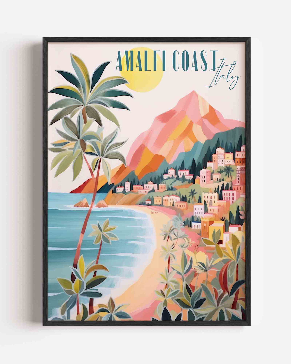 Amalfi kust italië – keuken portret poster als wanddecoratie