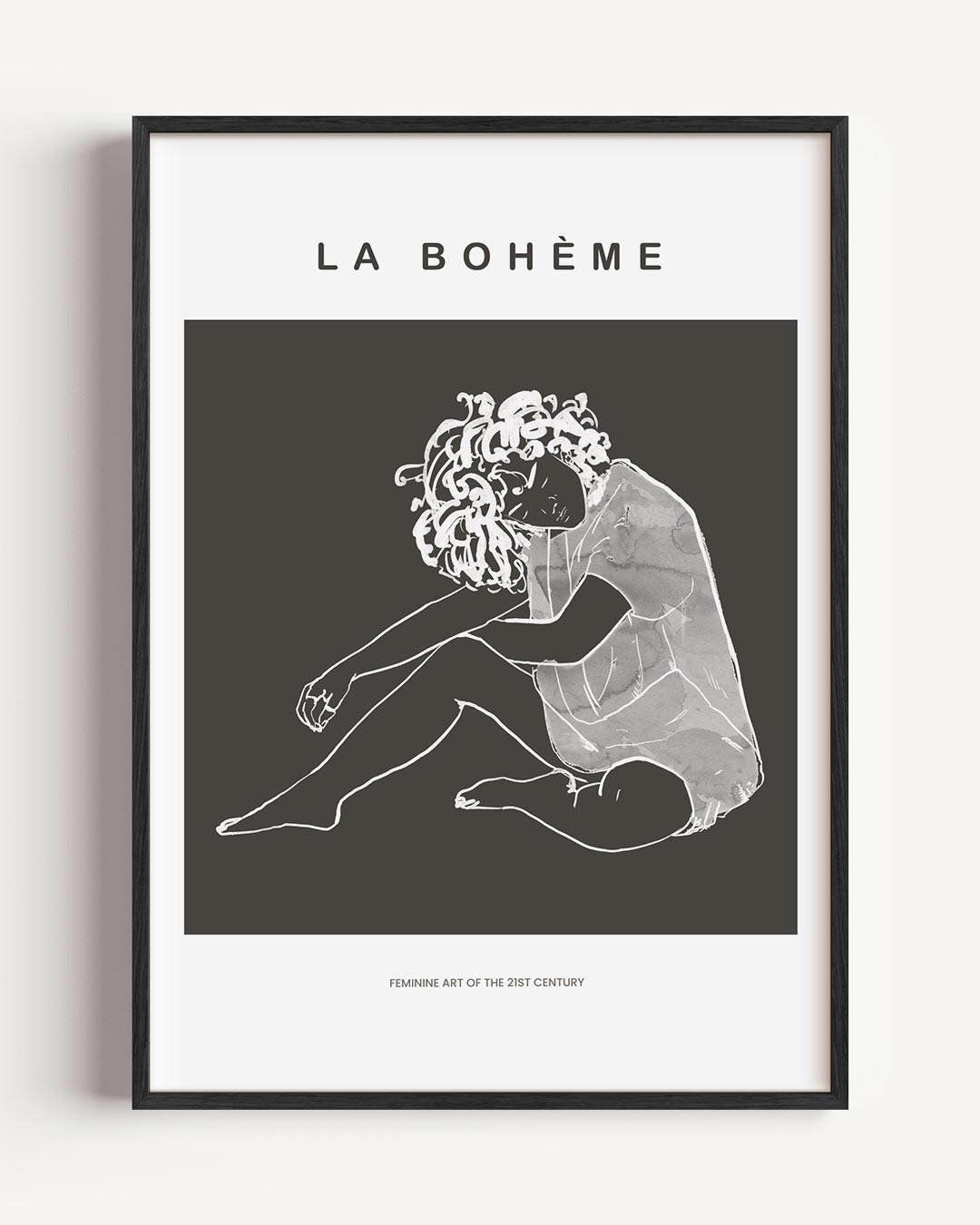 La Bohème Vrouwelijke Elegantia – vrouwelijk portret poster als wanddecoratie