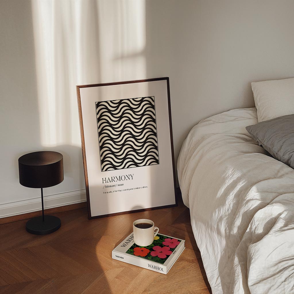 Harmonieuze Golven – staande Popart wanddecoratie van WallArtistic