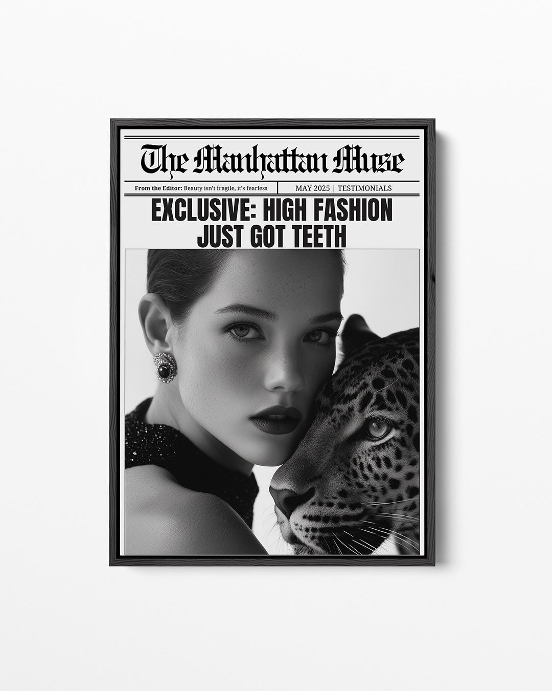 Mode en wildheid – staand wanddecoratie kunstwerk