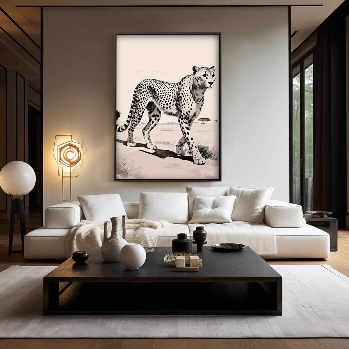 L'Opera d'Arte del Leopardo Elegante