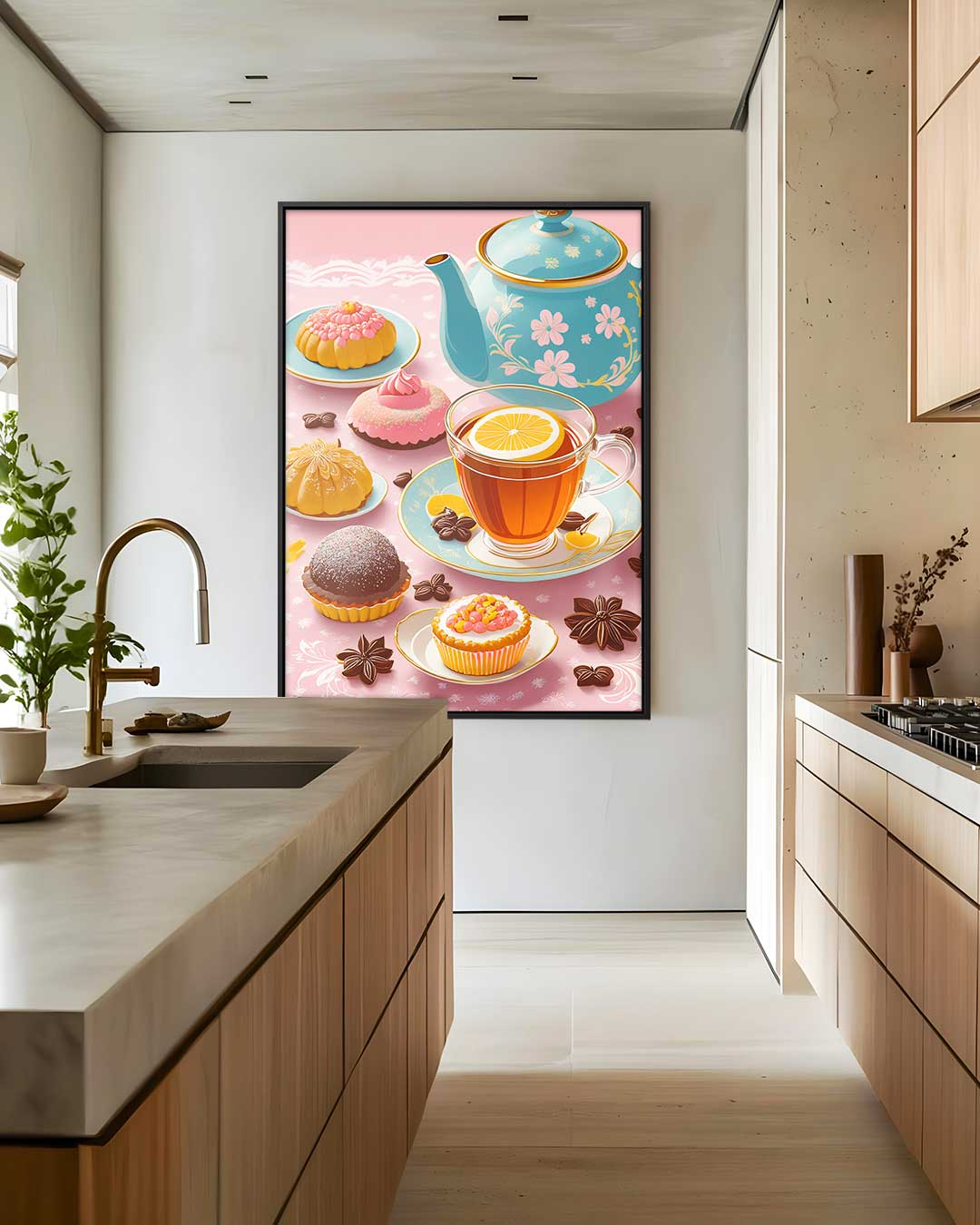 Theetijd Verwennerij – staand kunstwerk voor modern interieur