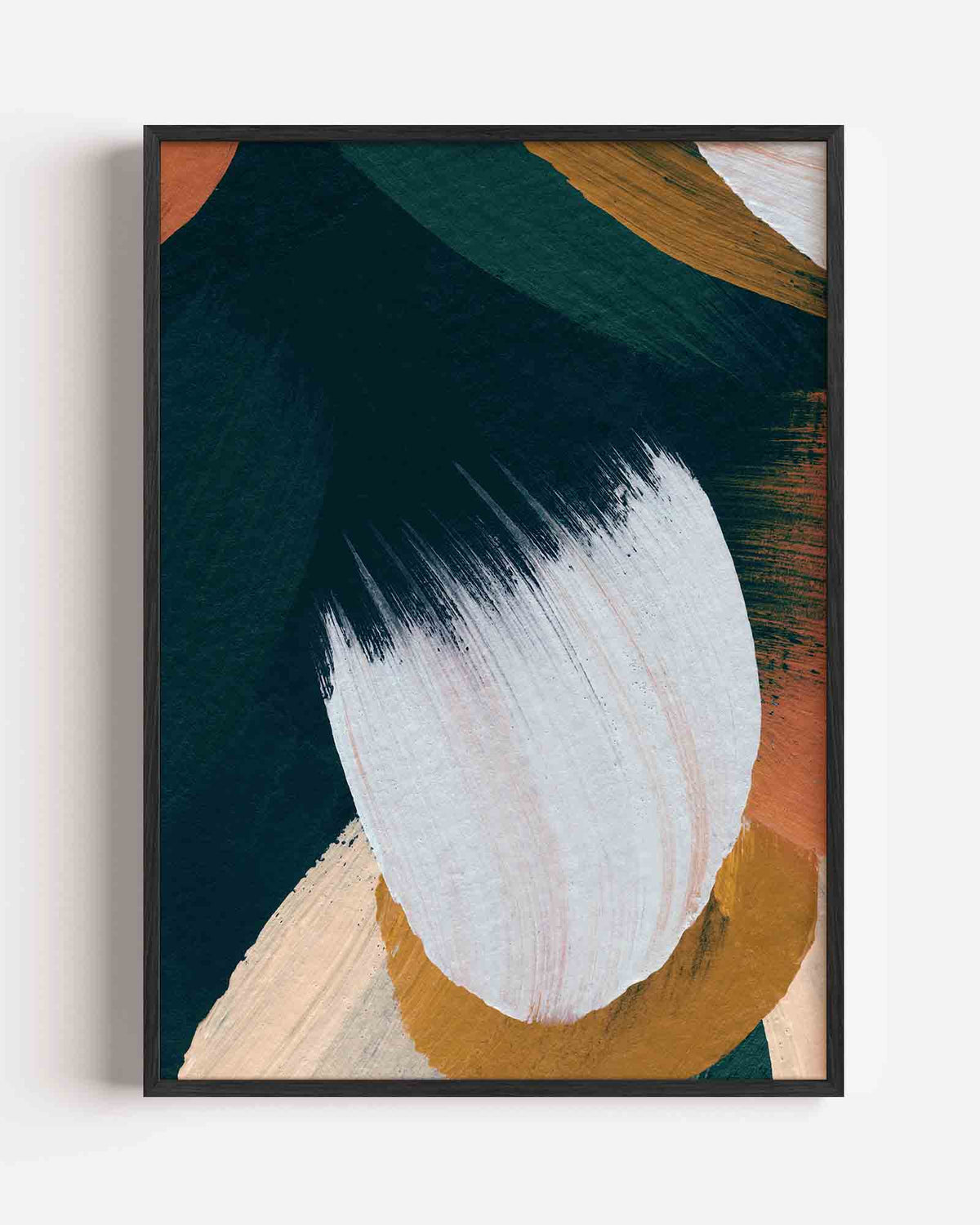 Abstracte vormen – schilderkunst portret poster als wanddecoratie