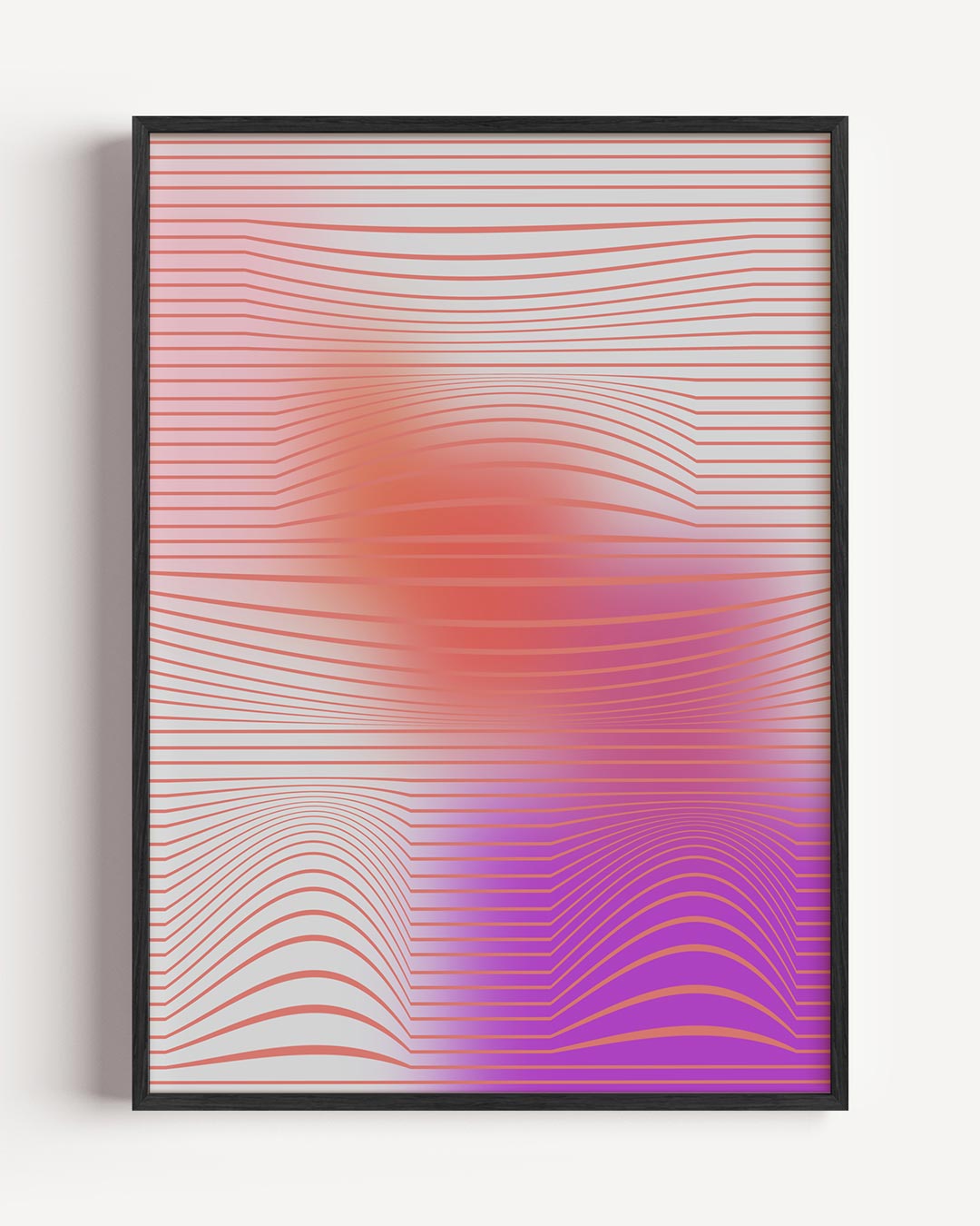 Kleurrijke Dynamiek Wandposter – kleurrijke abstracte portret poster als wanddecoratie