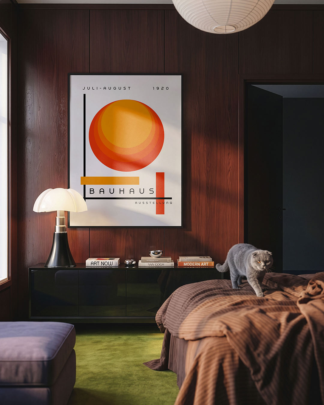 Vorm en kleur – geometrische Bauhaus poster in staand formaat