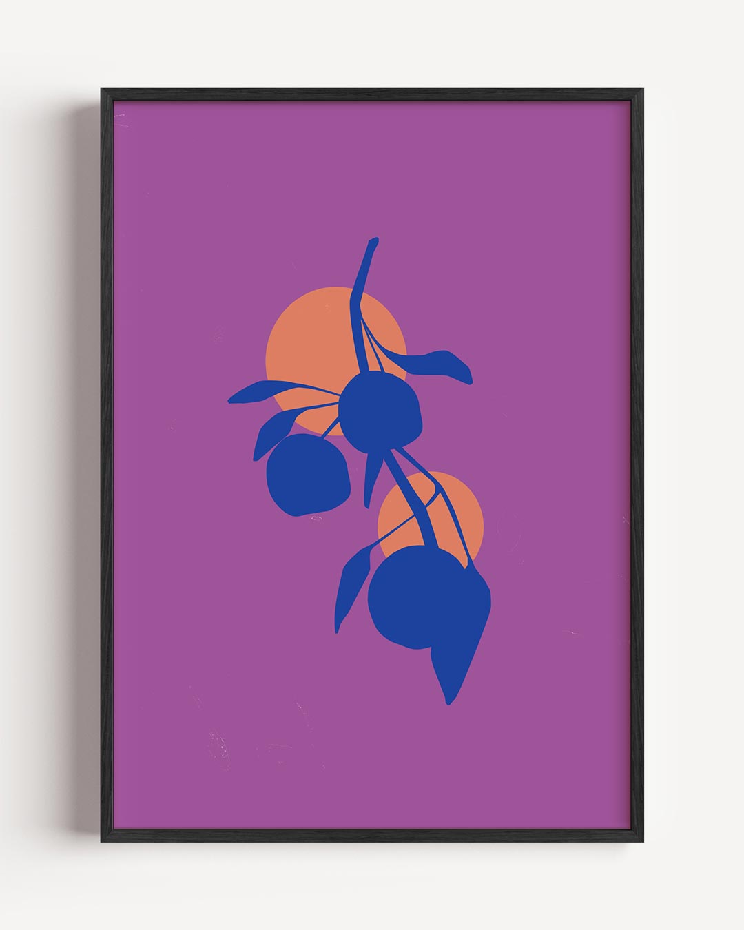 Fruitige Kunstprint – bloemen portret poster als wanddecoratie