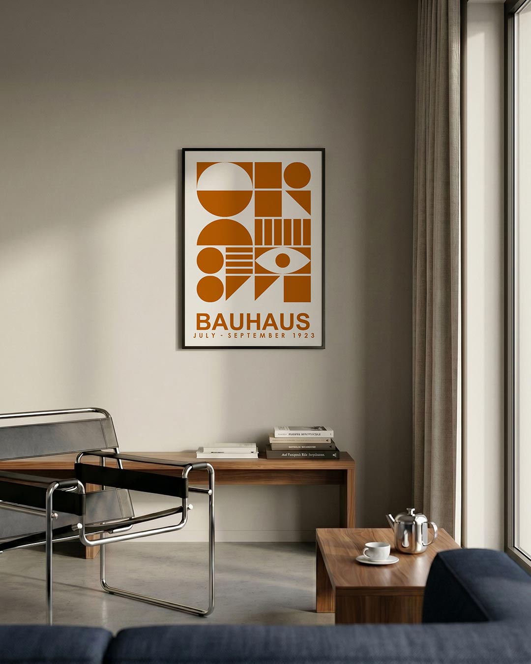 – staande Bauhaus poster voor aan de muur