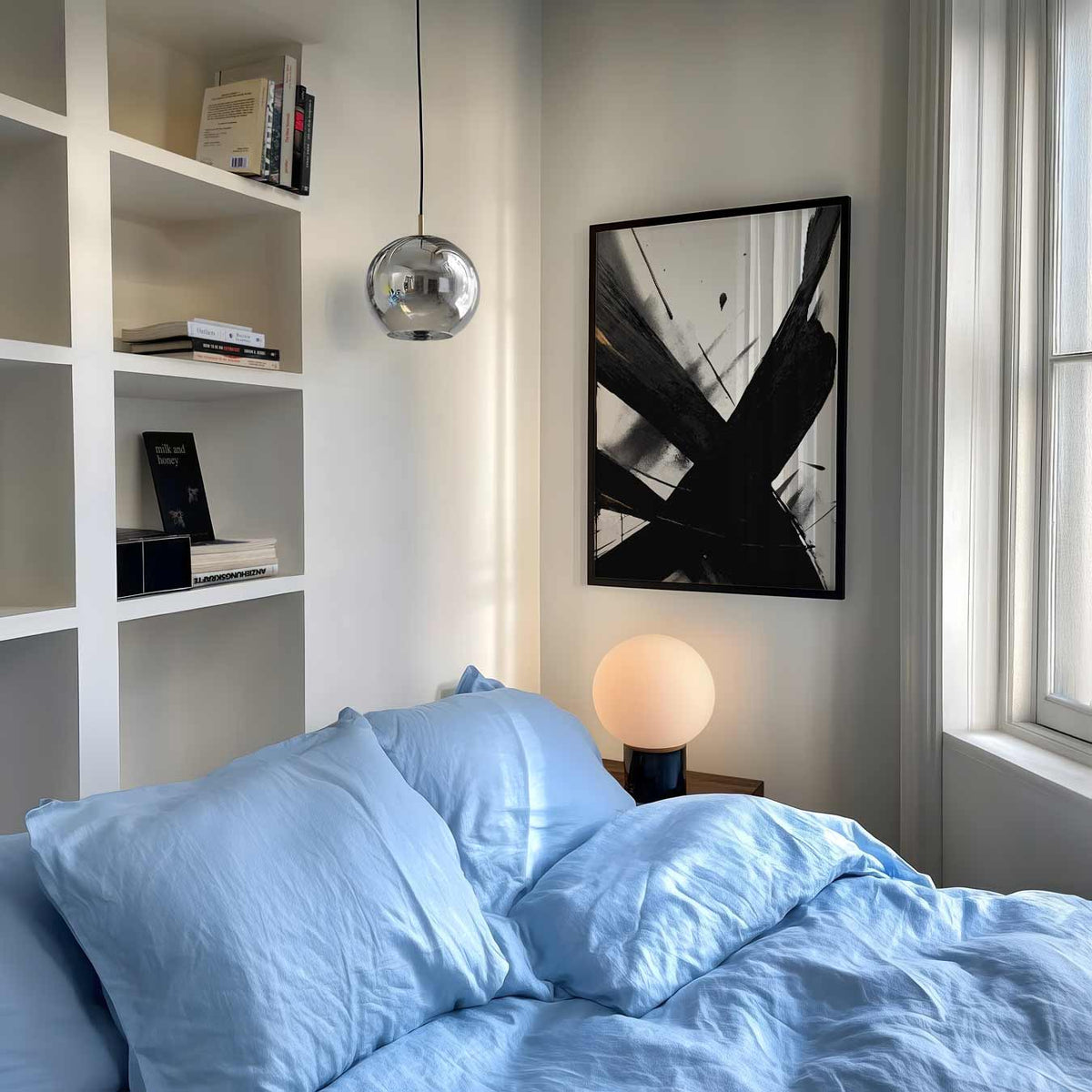 Abstracte Kracht in Zwart – abstracte poster als moderne staande wanddecoratie