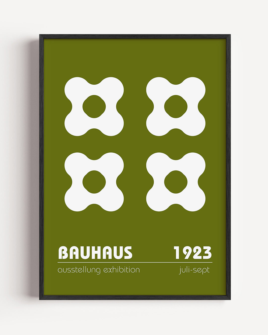 Vormen en vlakken – staande Bauhaus poster als wanddecoratie