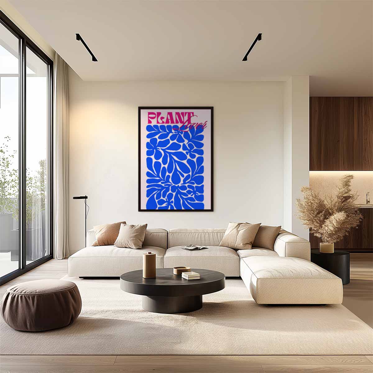 Kleurrijke Botanische Fantasie – staand kunstwerk voor modern interieur
