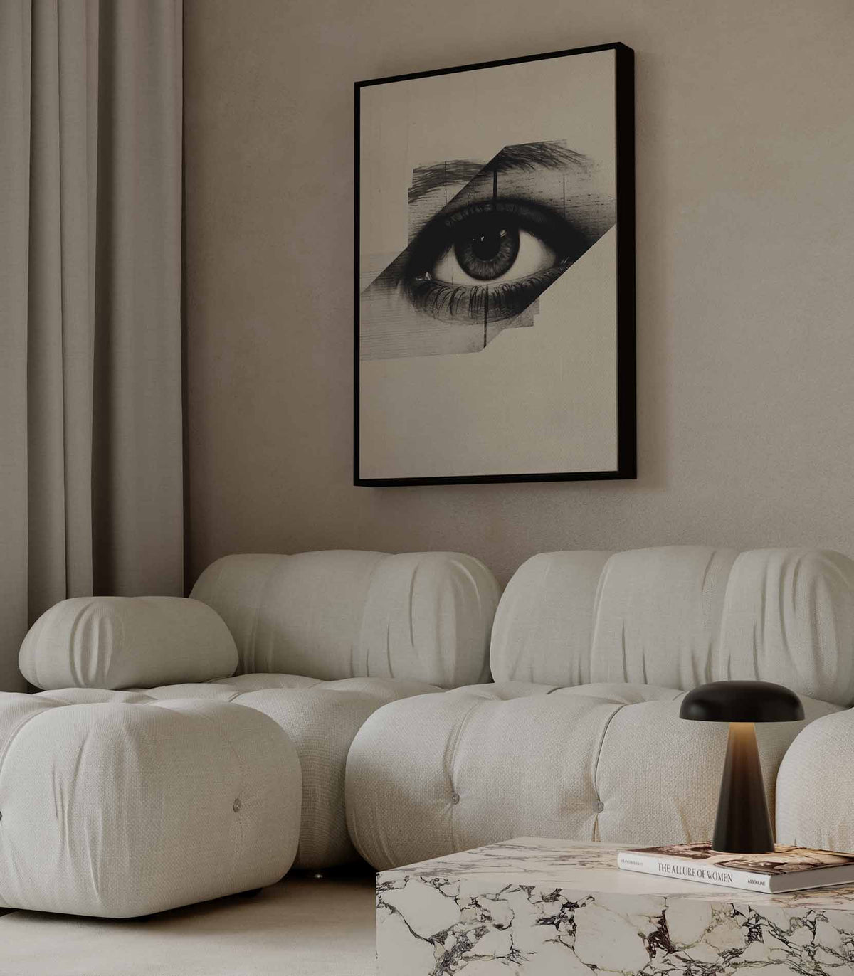 Oog van Mysterie – portret wandkunst van WallArtistic