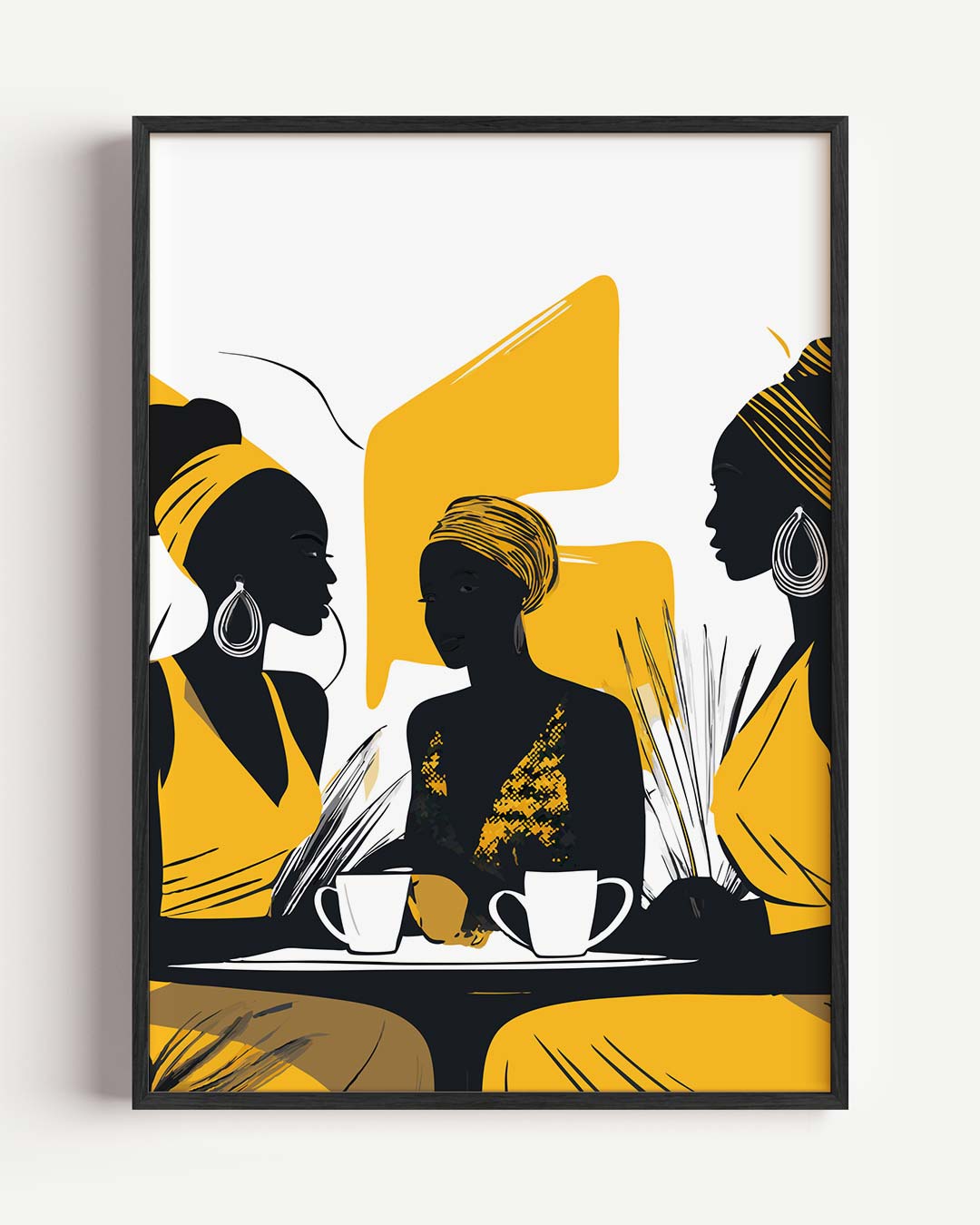 Stijlvolle Samenkomst – zomer portret poster als wanddecoratie