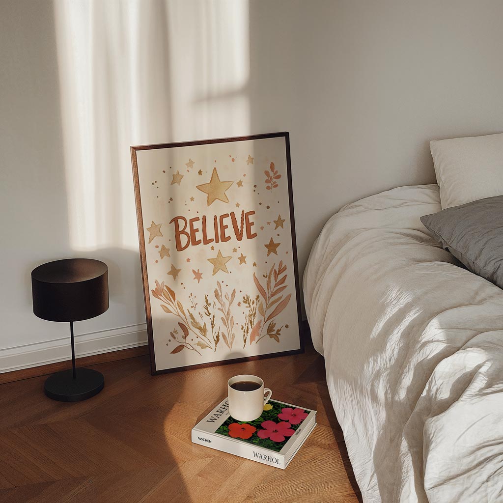 Inspirerende Sterrenposter – kinderposter in staand formaat