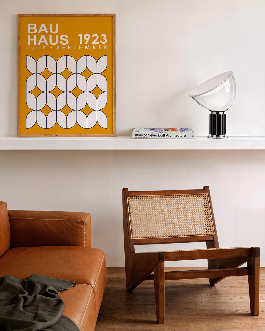 Vormritme en kleur – staande Bauhaus poster voor aan de muur