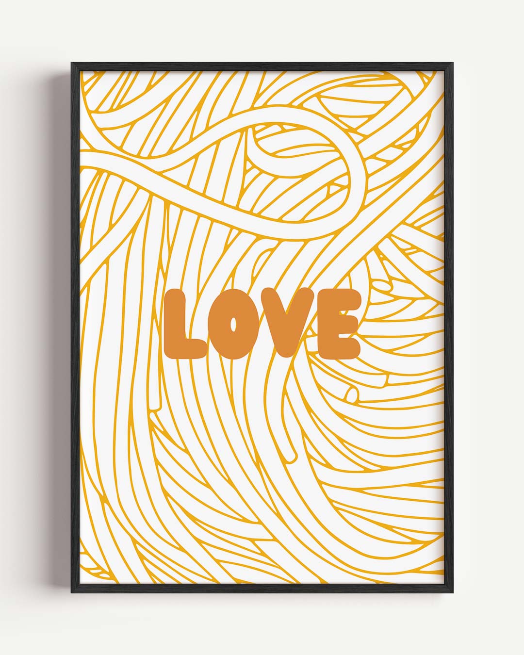 Liefdevolle Gouden Krullen – keuken portret poster als wanddecoratie