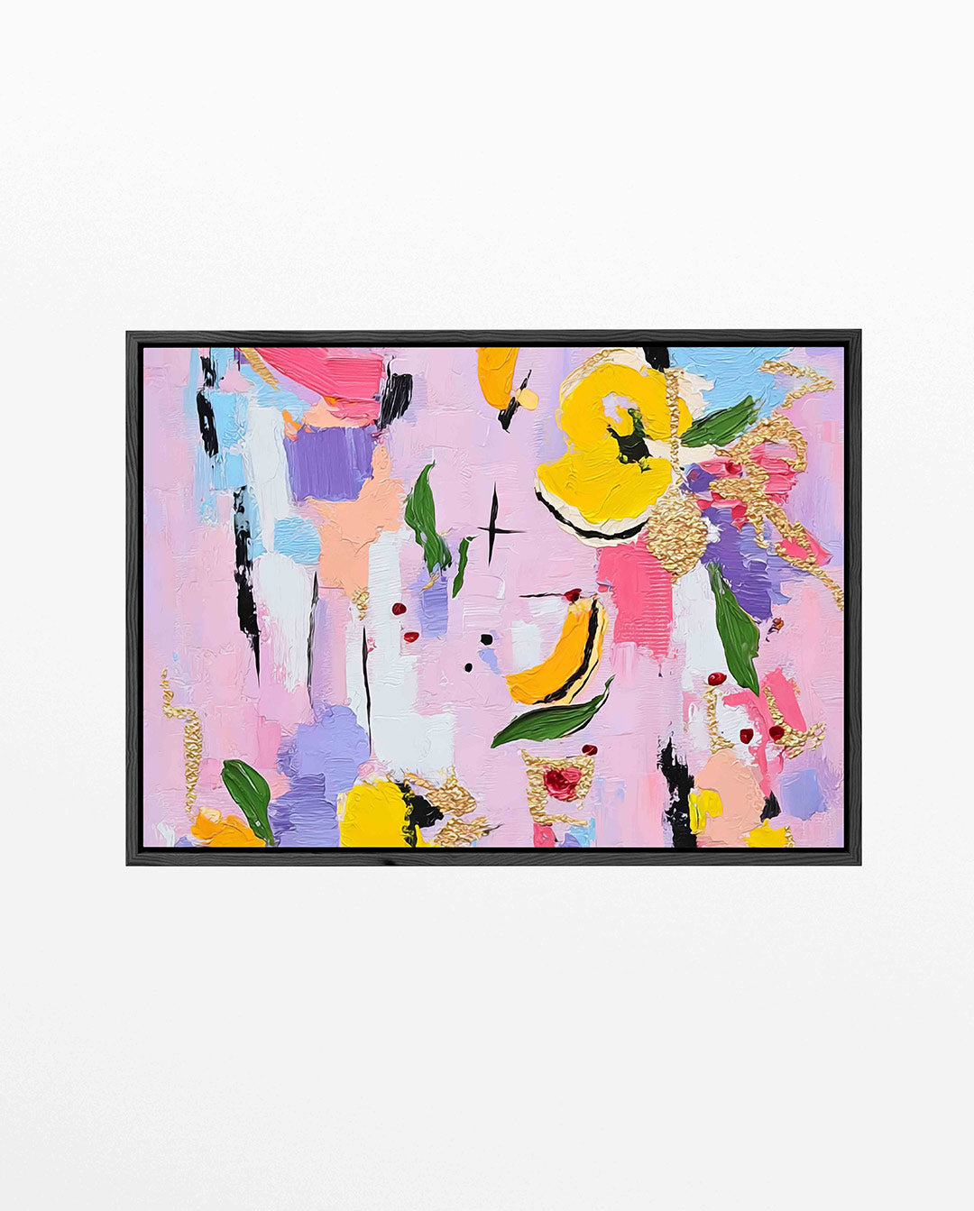 Kleurrijke vormen – liggend bloemen kunstwerk