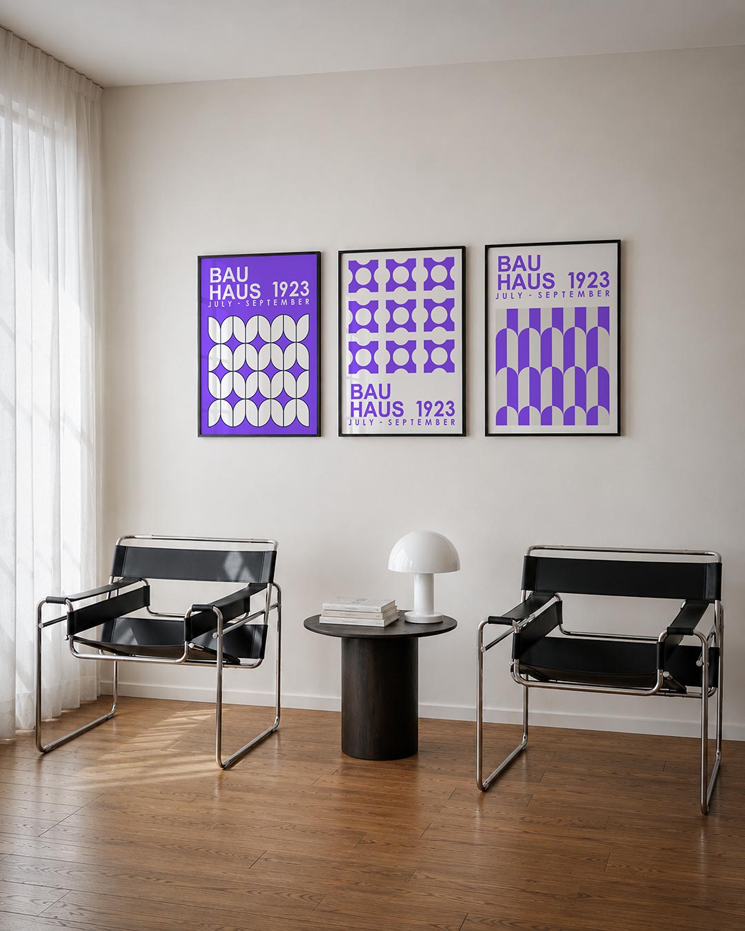Vorm en kleur posterset – derde productweergave – deze posterset in drie delen toont een speelse