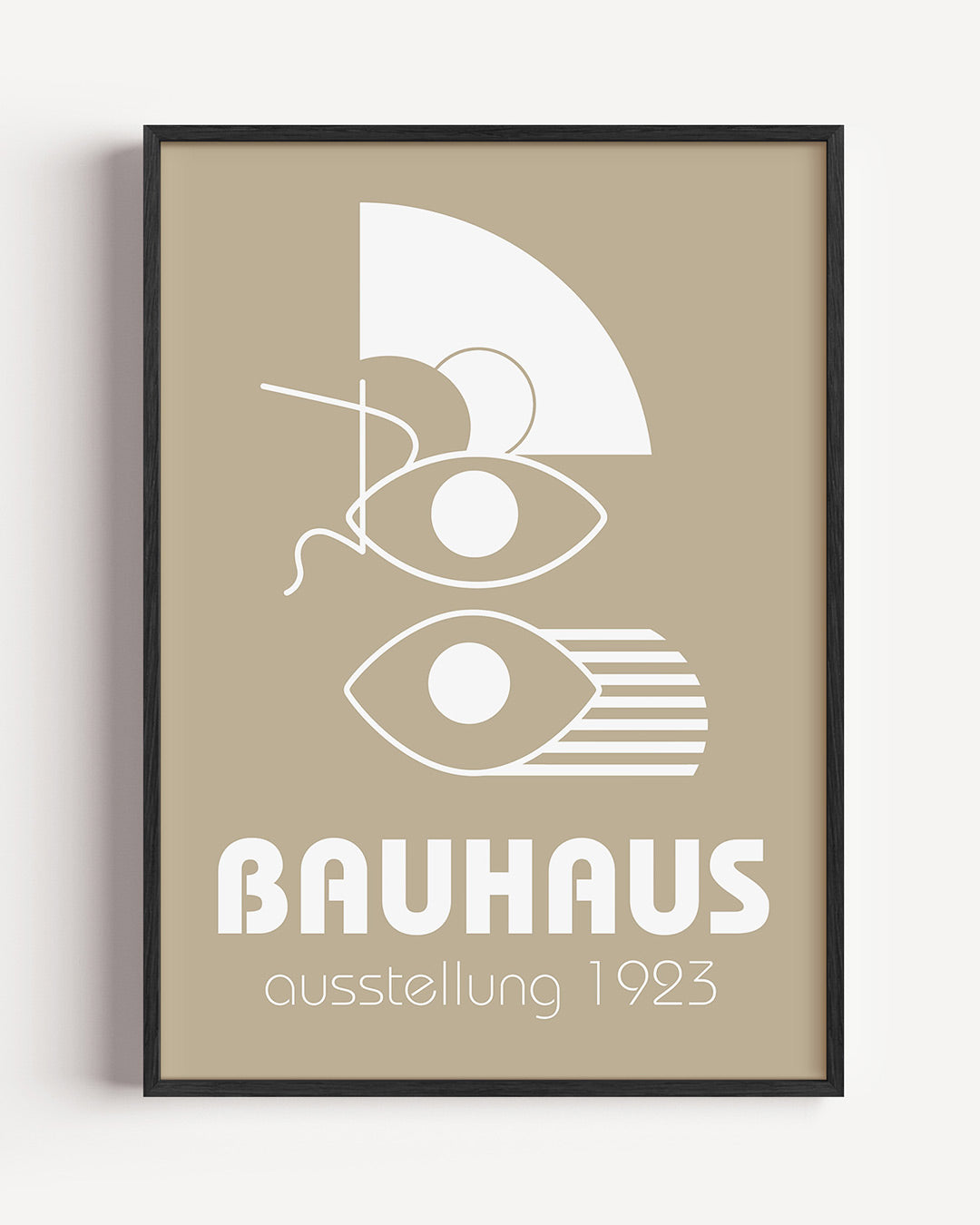 Vormen en vlakken – staande Bauhaus poster als wanddecoratie