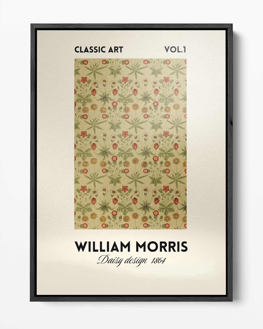 William Morris Daisy Design – portret kunstwerk als wanddecoratie