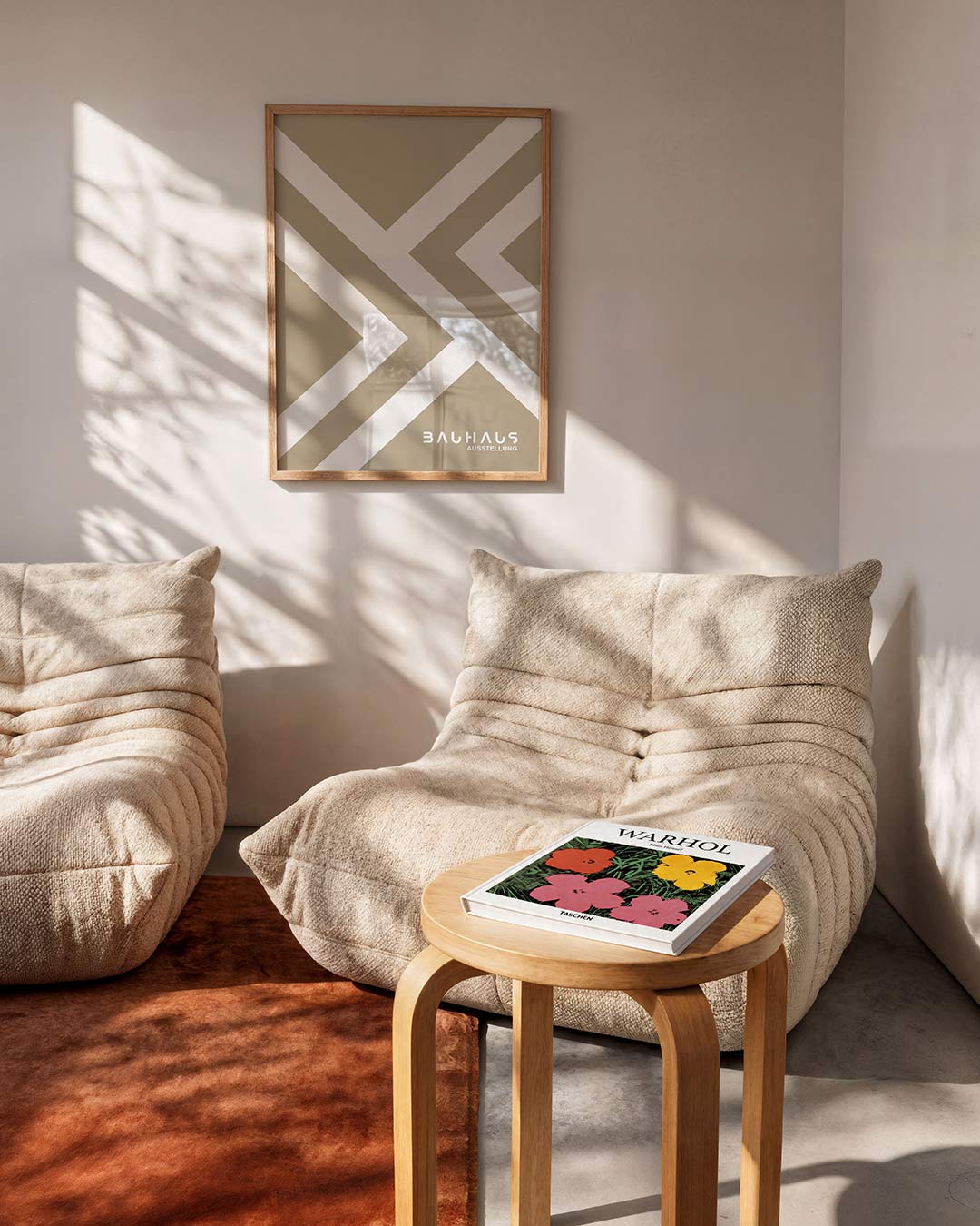 Lijnen en vlakkenspel – moderne Bauhaus wandkunst als poster