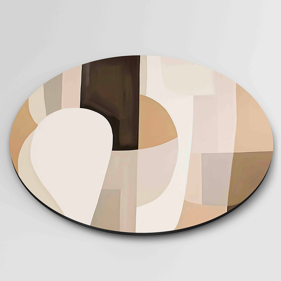 Abstracte vormen – ronde Pop Art wanddecoratie van WallArtistic