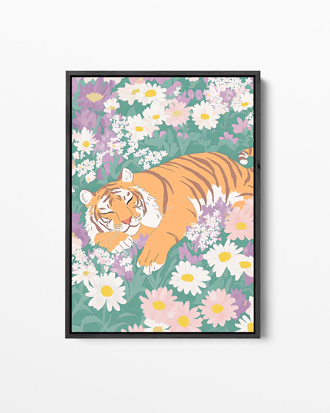 Dromerige tijger – staand wanddecoratie kunstwerk